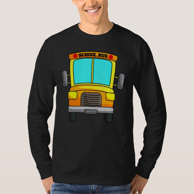 School Bus Driver Yellow Shuttle Student Transit V T-Shirt (Front)
