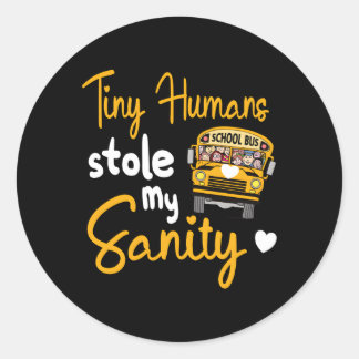 School Bus Driving School Bus Driver Classic Round Sticker