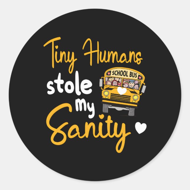 School Bus Driving School Bus Driver Classic Round Sticker (Front)