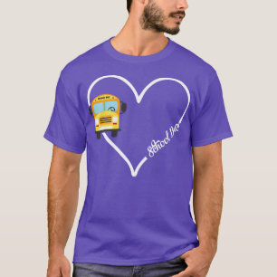school bus heart Graphic Shirt Gift Cute Education