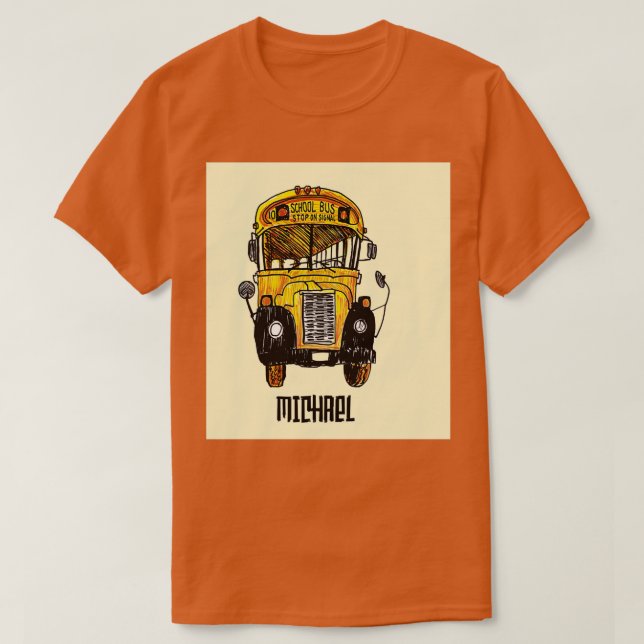 School Bus I Watch Screaming Kids Funny School Bus T-Shirt (Design Front)