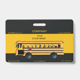 School Bus ID Badge