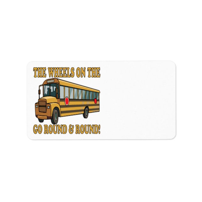 School Bus Label (Front)