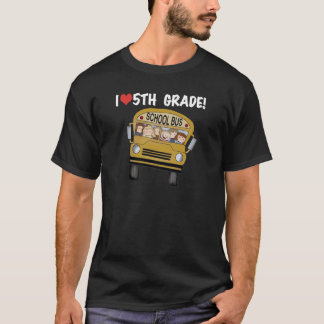School Bus Love 5th Grade Tshirts and Gifts