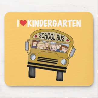 School Bus Love Kindergarten Mouse Pad