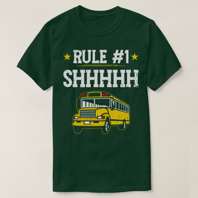 School Bus Monitor Aide Funny Bus Driver T-Shirt (Design Front)