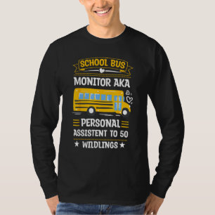 School Bus Monitor Bus Aide Attendant Student Deli T-Shirt