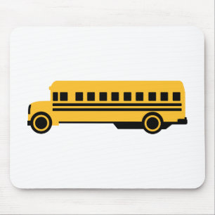 School bus mouse pad