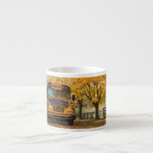 School Bus Mug (Espresso but larger than usual)