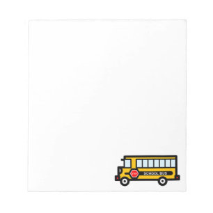 School bus notepad