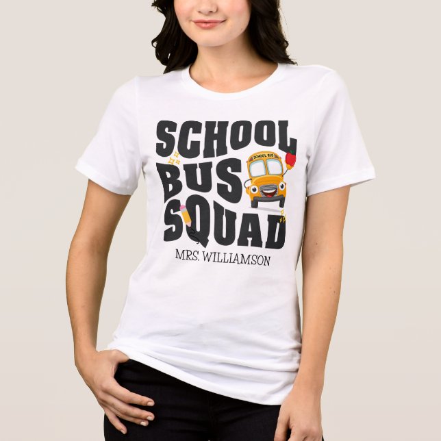 School Bus Squad Tri-Blend Shirt (Front)