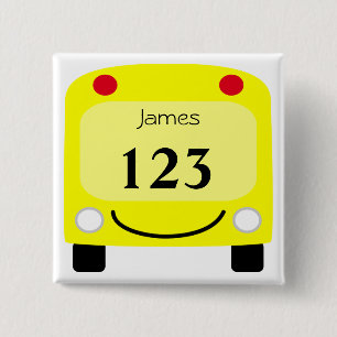 School Bus Tag Button