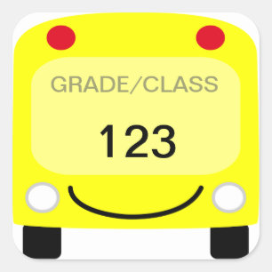 School Bus Tag Sticker