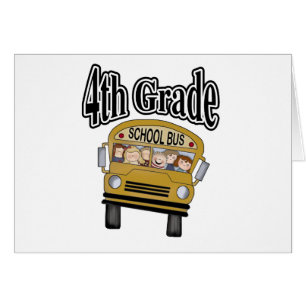 School Bus with Kids 4th Grade