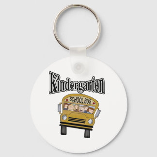 School Bus with Kids Kindergarten Key Ring