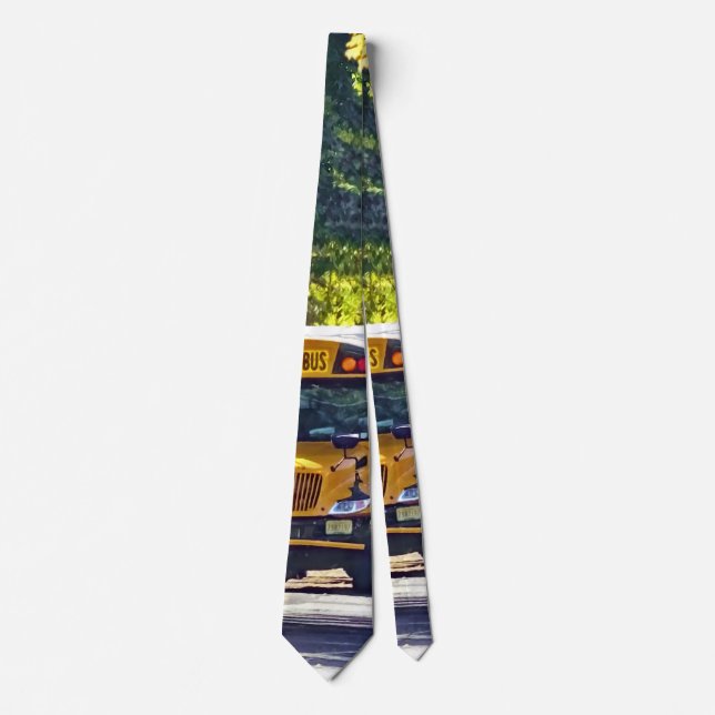 School Bus With Open Door Tie (Front)