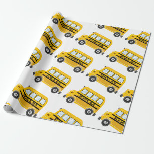 School Bus Wrapping Paper