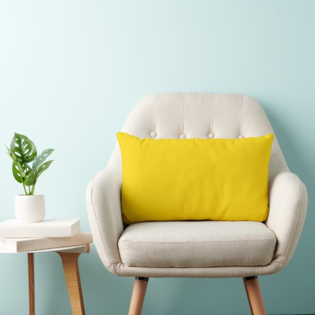 School Bus Yellow Lumbar Pillow (Chair)