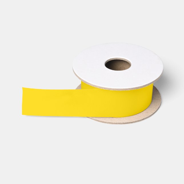 School Bus Yellow Satin Ribbon (Spool)