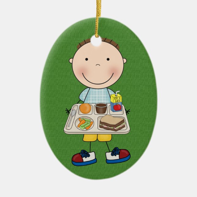 School Cafeteria- SRF Ceramic Tree Decoration (Front)