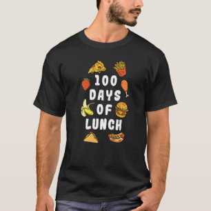 School Cafeteria Worker Lunch Lady 100 Days Of Lun T-Shirt