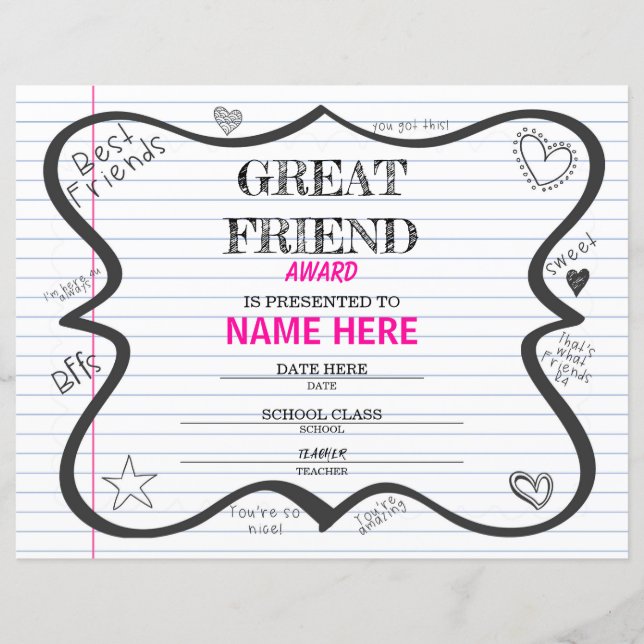 School Certificate (Front)