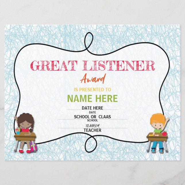 School Certificate (Front)