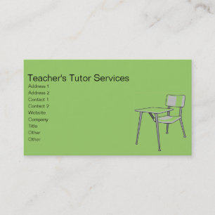 School Chair Business Card