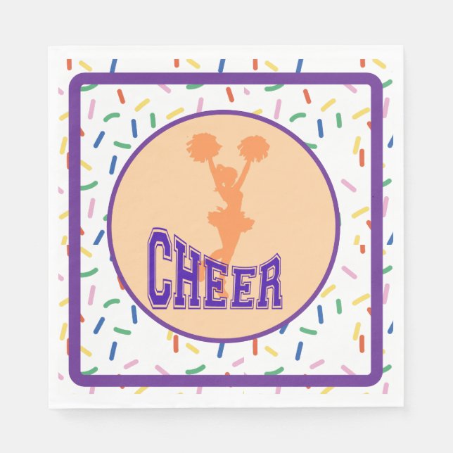 School Cheer Leader  Napkin (Front)