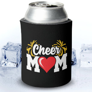 School Cheerleader Squad Sports Proud Cheer Mum Can Cooler
