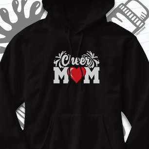 School Cheerleader Squad Sports Proud Cheer Mum Hoodie