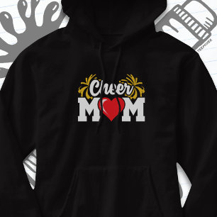 School Cheerleader Squad Sports Proud Cheer Mum Hoodie