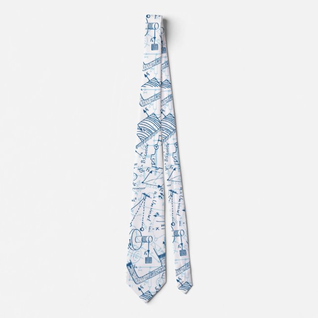 School chemical pattern tie (Front)
