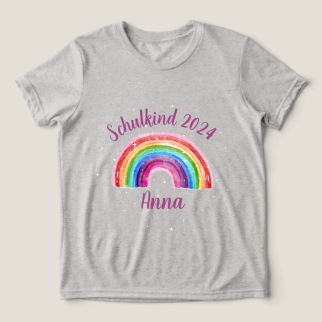 School Child Education 2025 - Astronomical Rainbow Tri-Blend Shirt (Design Front)