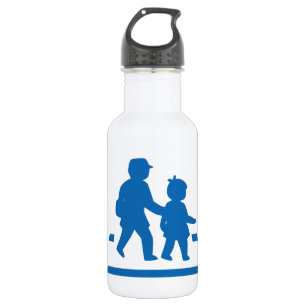 School Children Crossing >> Japanese Traffic Sign 532 Ml Water Bottle