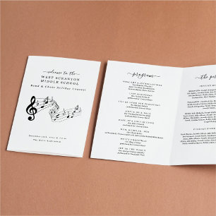 School Choir or Band Concert Program Flyer