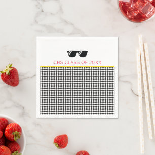 School CLASS OF 2025 Sunglasses Graduation Party  Napkin