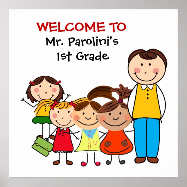 School Classroom Welcome Poster (Front)