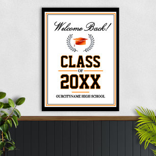 School Colors Class Reunion Welcome Poster