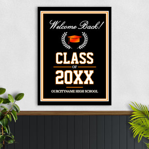 School Colors Class Reunion Welcome Poster