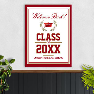 School Colors Class Reunion Welcome Poster