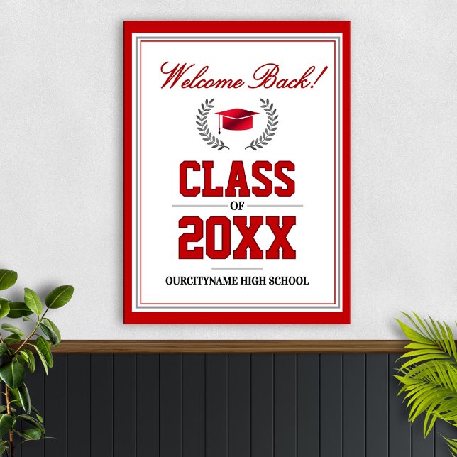 School Colors Class Reunion Welcome Poster (Creator Uploaded)