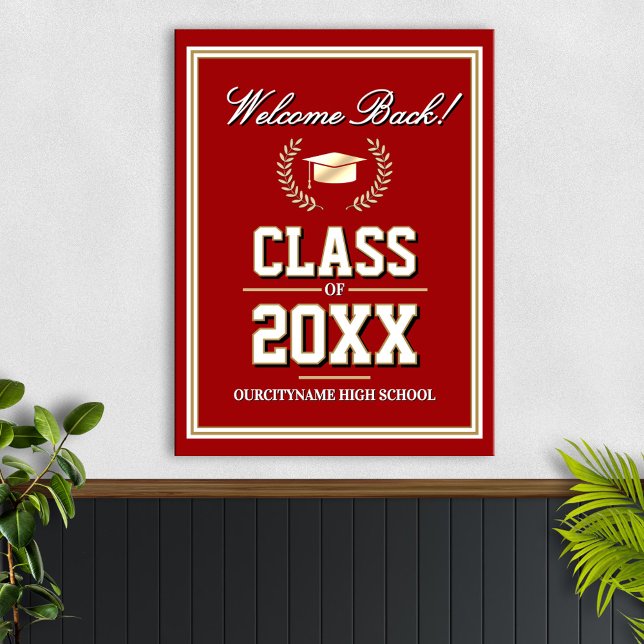 School Colors Class Reunion Welcome Poster (Creator Uploaded)