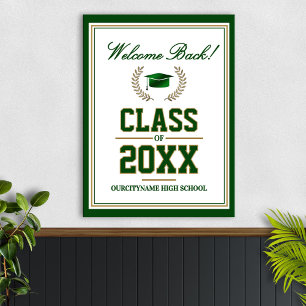 School Colors Class Reunion Welcome Poster