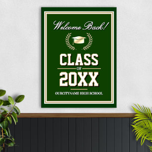 School Colors Class Reunion Welcome Poster