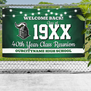 School Colours Class Reunion Welcome Banner