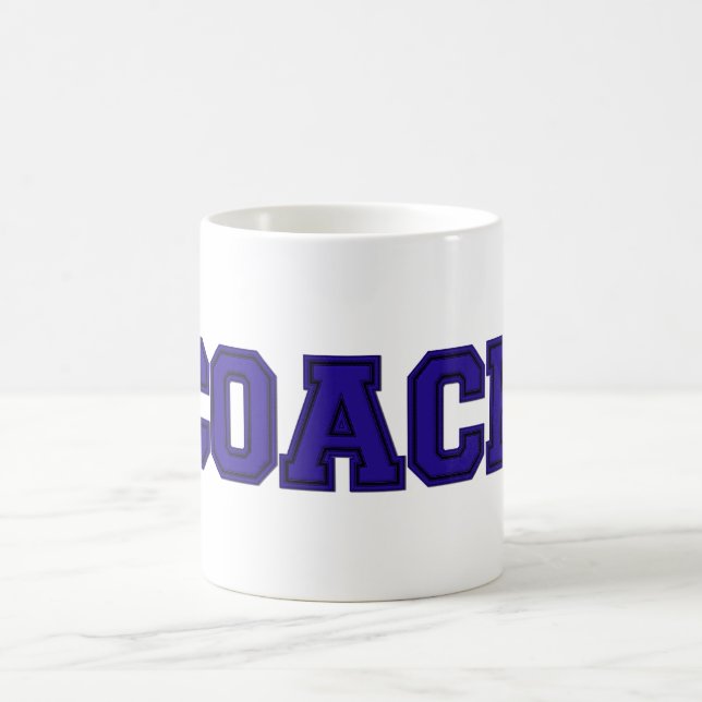 School Colours COACH Mug, Blue-Black Coffee Mug (Center)