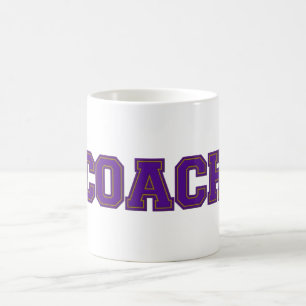 School Colours COACH Mug, Purple-Gold Coffee Mug