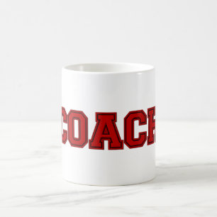 School Colours COACH Mug, Red-Black Coffee Mug