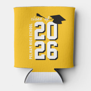 School Colours Grad YELLOW FAVOR COOZIE CUSTOM
